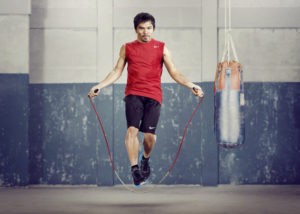 Manny Pacquiao skipping in Nike Ad