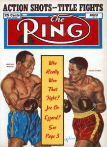 Ring Magazine of Jersey Joe Walcott and Ezzard Charles