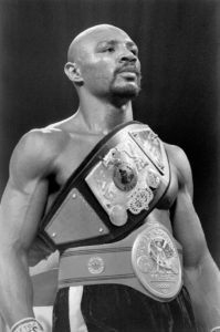 MArvellous Marvin Hagler with middlewight championship  belts