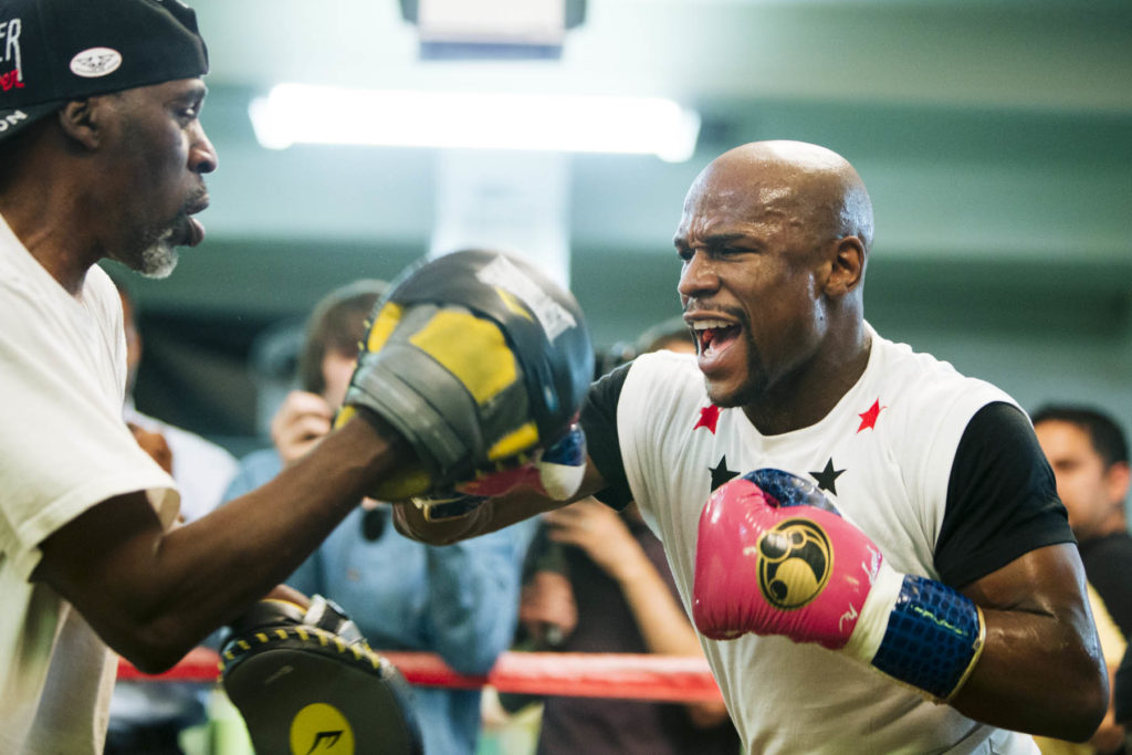 Mayweather Training Reemus Boxing